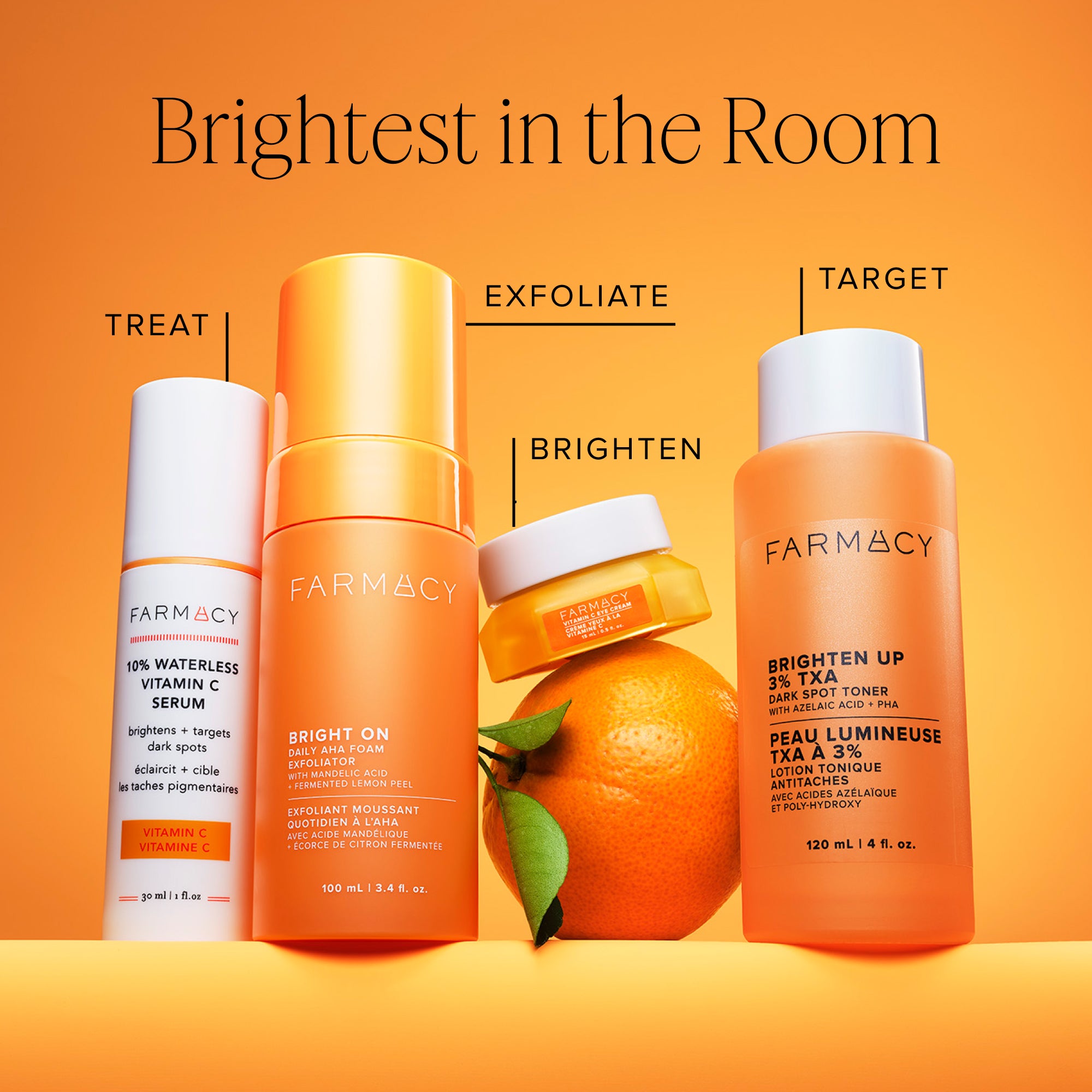 Farmacy Bright On Vitamin C øyekrem 15 ml mørke ringer