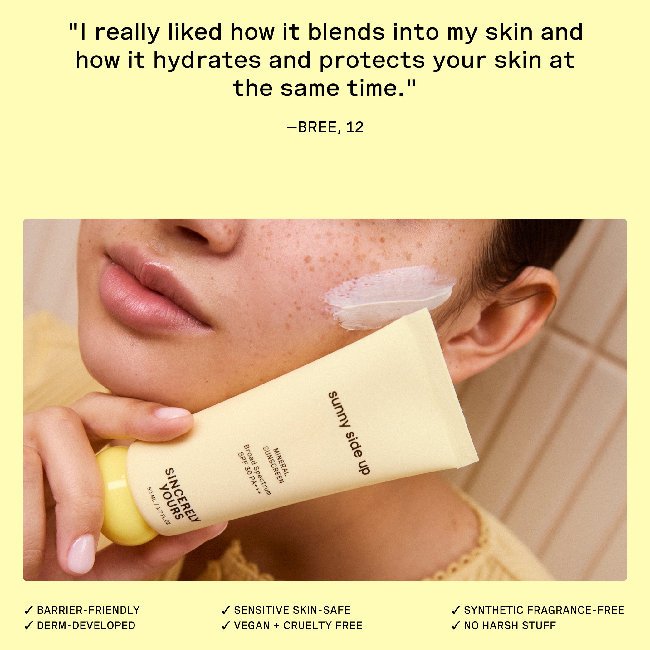 Sincerely Yours Sunny Side Up solkrem SPF30 50 ml