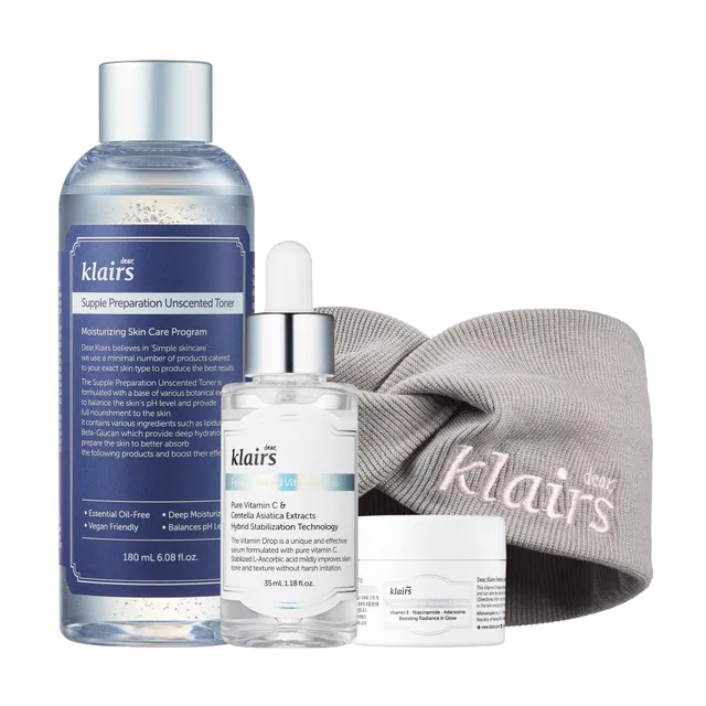Dear Klairs Most Loved Trio rutinesett toner serum maske