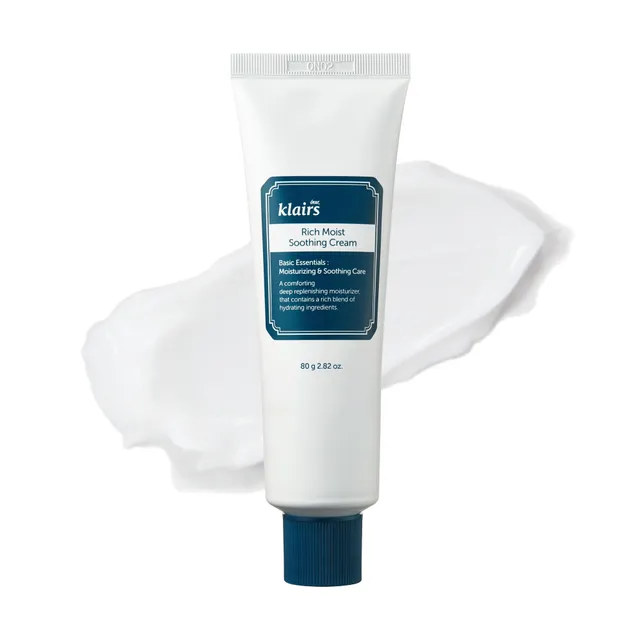Dear Klairs Rich Moist Soothing Cream fuktighetskrem 80 g ceramid