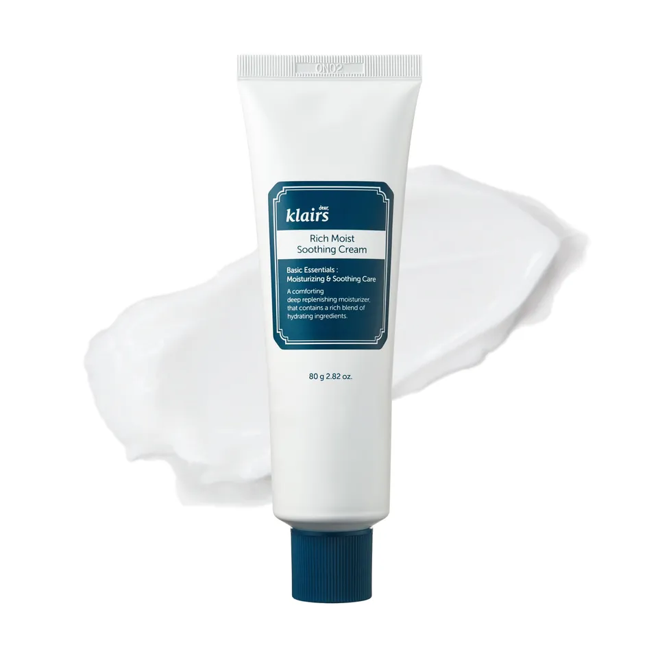 Dear Klairs Rich Moist Soothing Cream fuktighetskrem 80 g ceramid