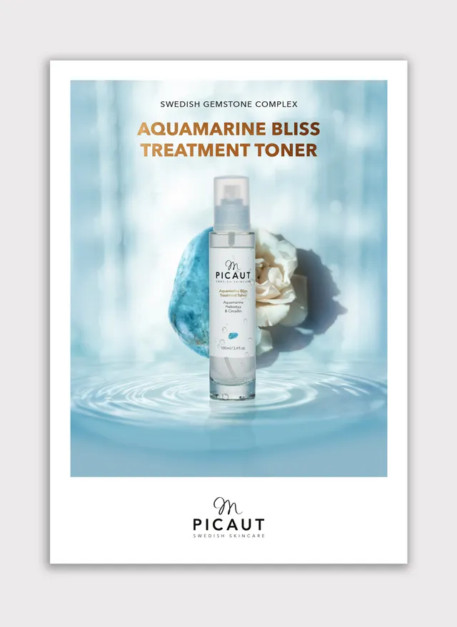 M Picaut Aquamarine Bliss Treatment Toner flyer A4