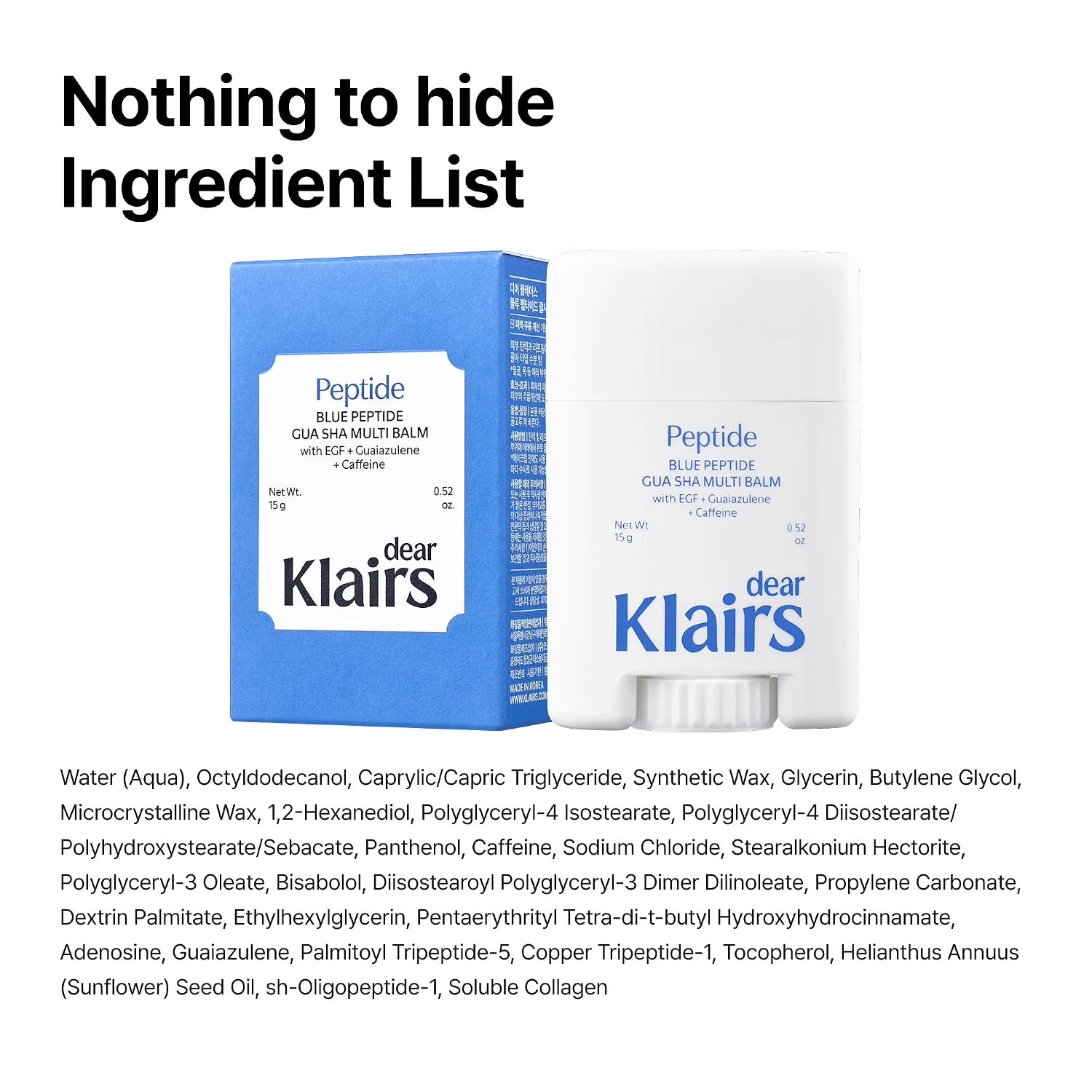 Dear Klairs Blue Peptide Gua Sha Multi Balm 15 g peptid