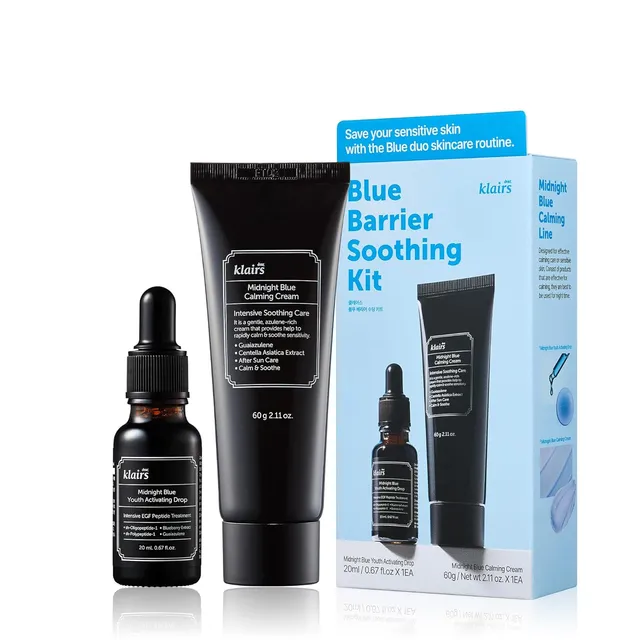 Dear Klairs Midnight Blue Barrier sett serum 20 ml krem 60 ml