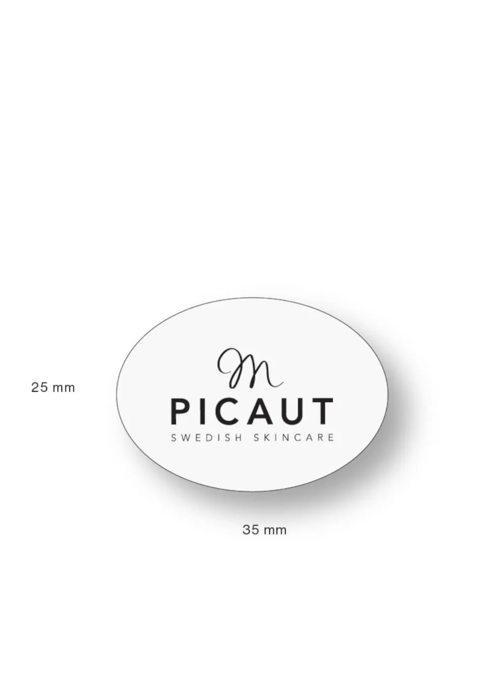 M Picaut Pin nål klassisk merke metall