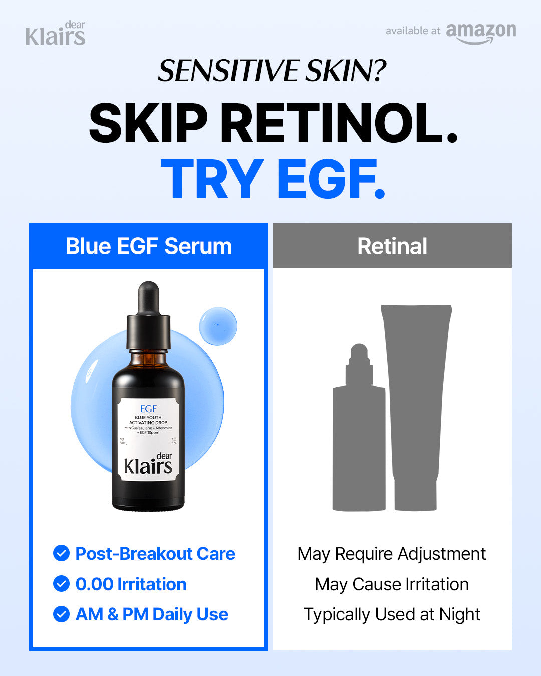 Dear Klairs Blue Youth Activating Drop EGF-serum beroligende