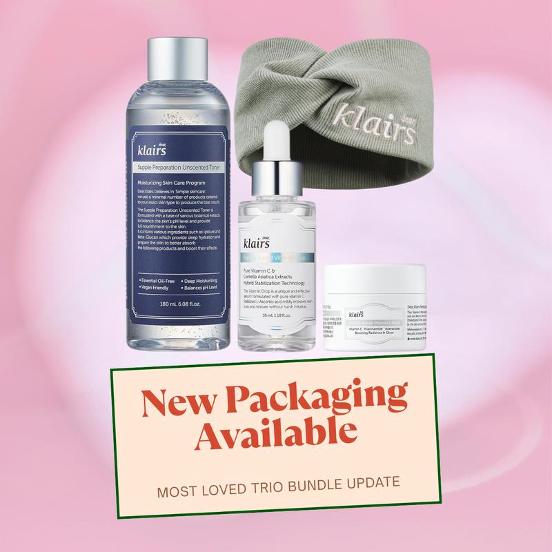 Dear Klairs Most Loved Trio rutinesett toner serum maske