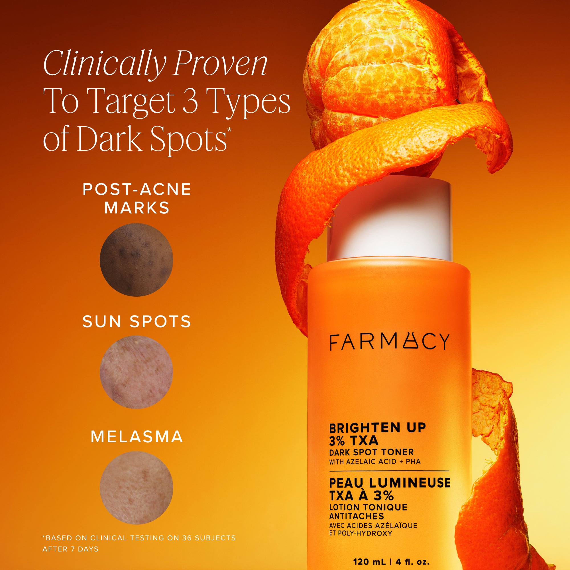 Farmacy Brighten Up 3% TXA toner 120 ml mørke flekker