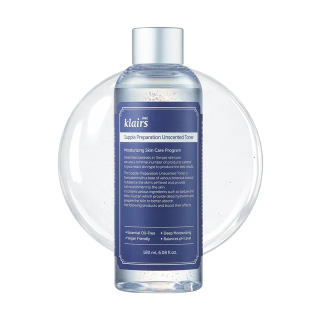 Dear Klairs Supple Preparation Unscented Toner 180 ml mild