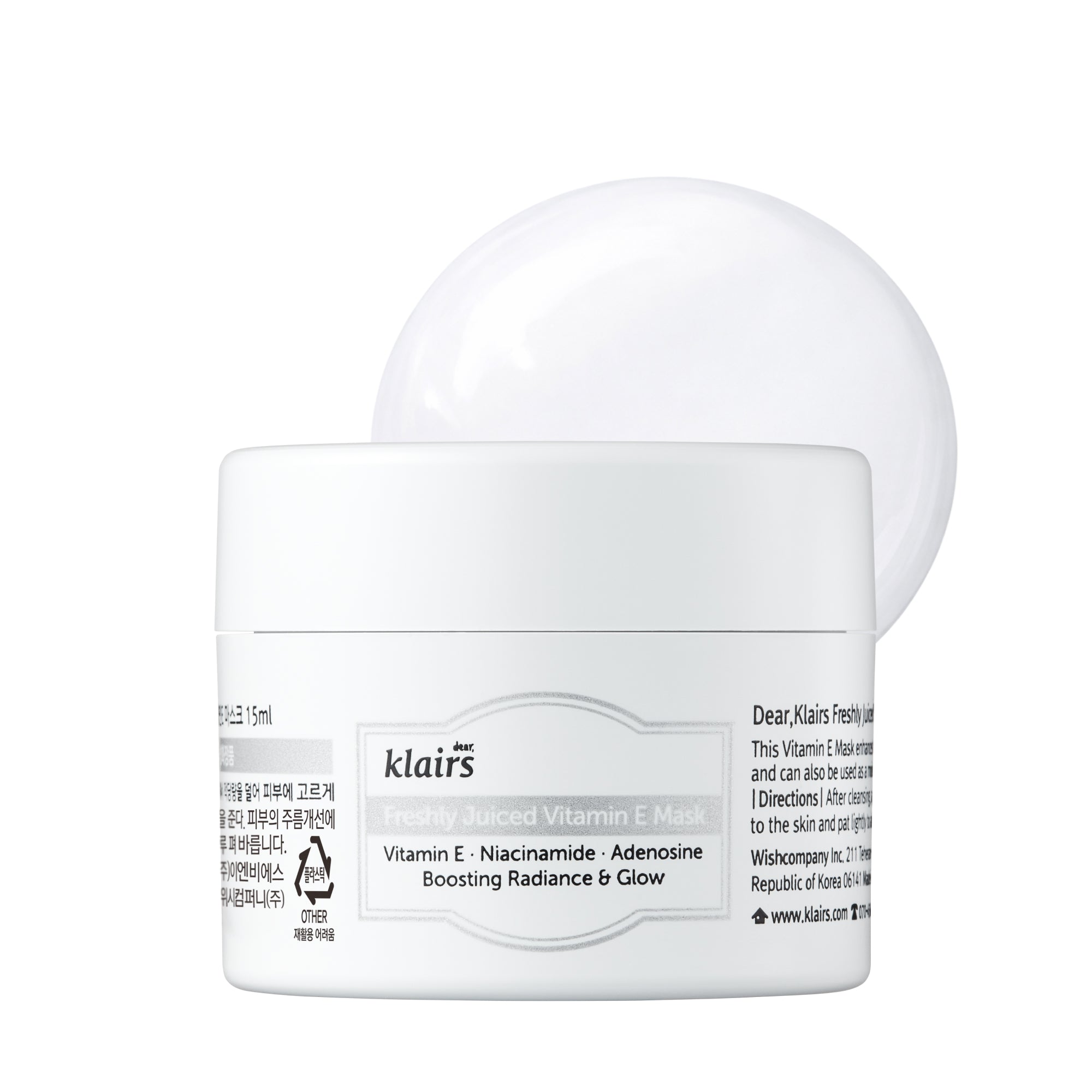Dear Klairs Freshly Juiced Vitamin E nattmaske 90 g E-vitamin