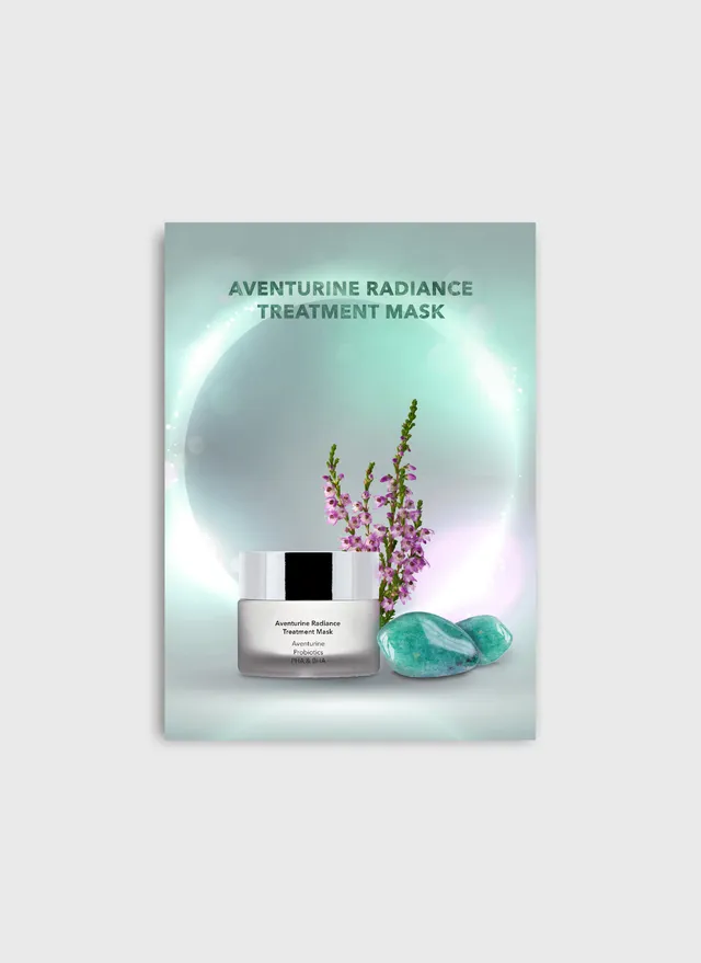 M Picaut Aventurine Radiance Treatment Mask vykort 10 stk