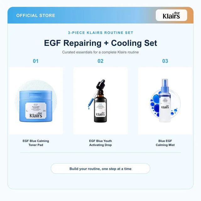 Dear Klairs Blue EGF Repairing Cooling Set 3-delt