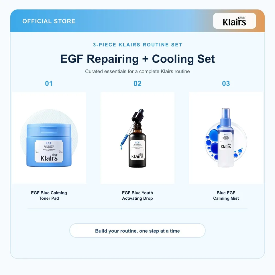 Dear Klairs Blue EGF Repairing Cooling Set 3-delt