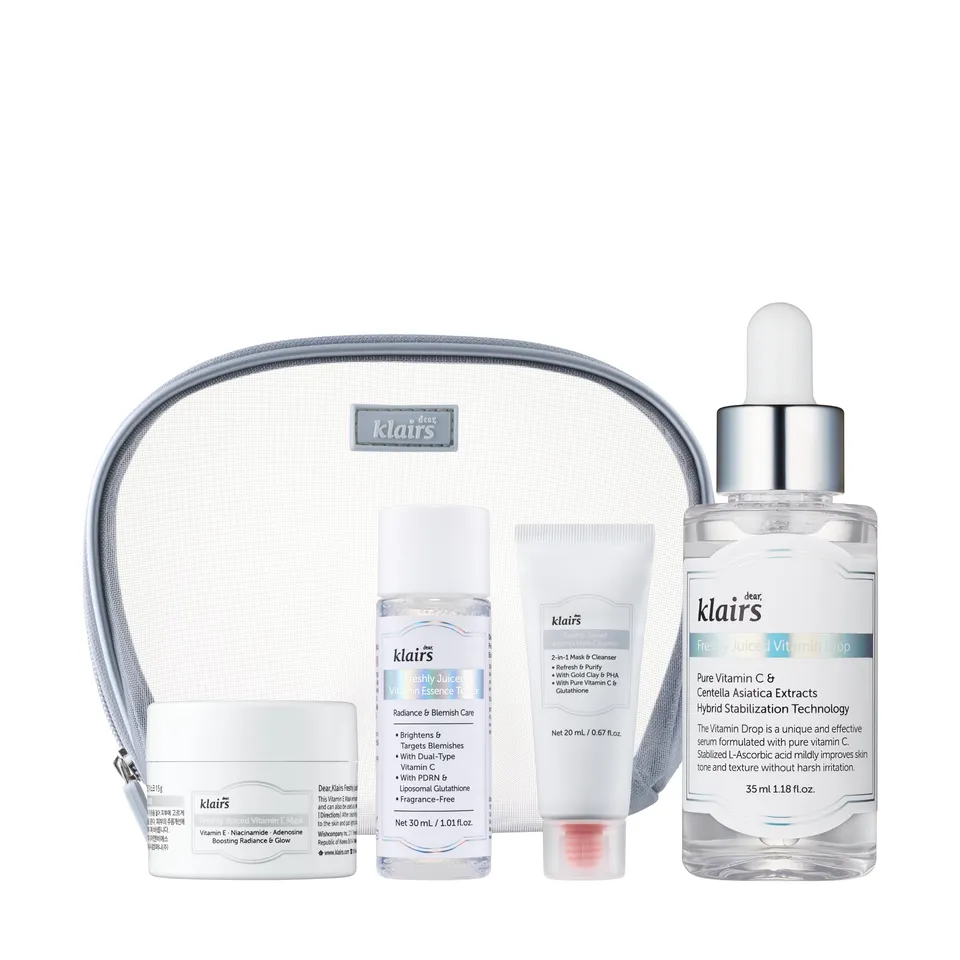 Dear Klairs 3-Day Glass Skin Vitamin Kit hudpleiesett mot kviser