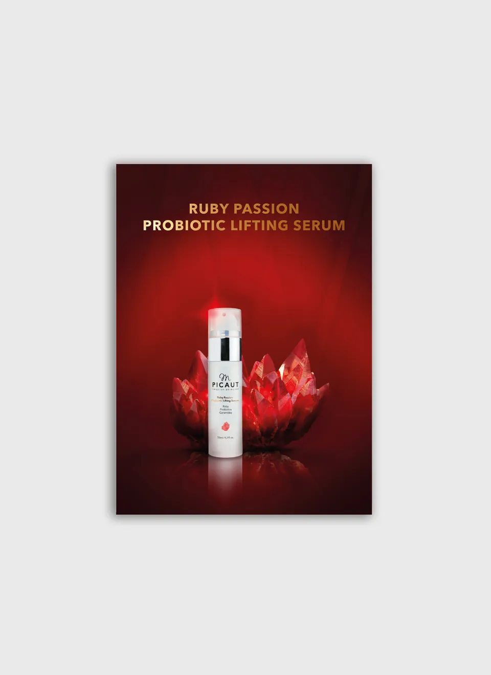 M Picaut Ruby Passion Probiotic Lifting Serum vykort 10 stk probiotisk