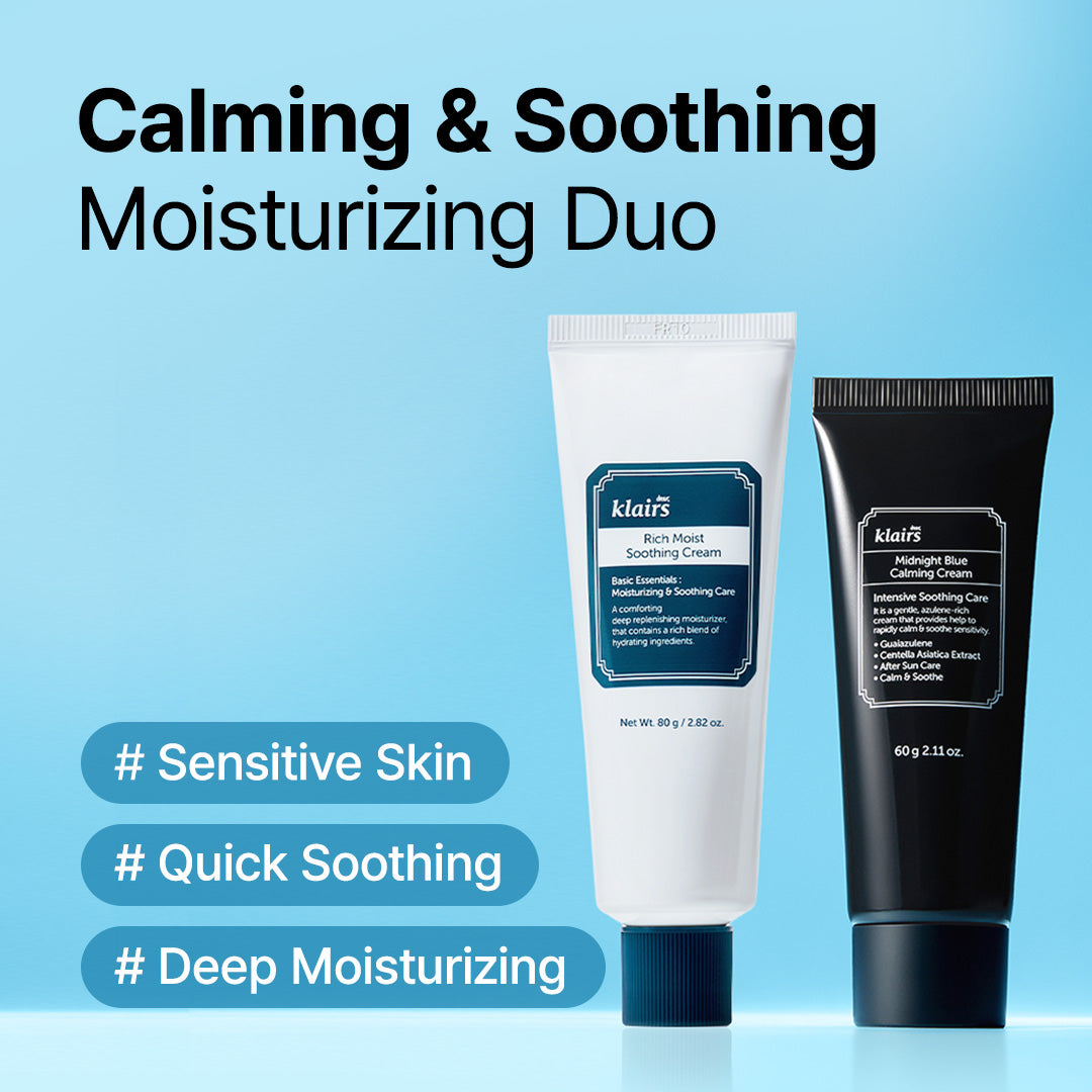 Dear Klairs Blue Comforting Duo kremsett 2-pakning mild