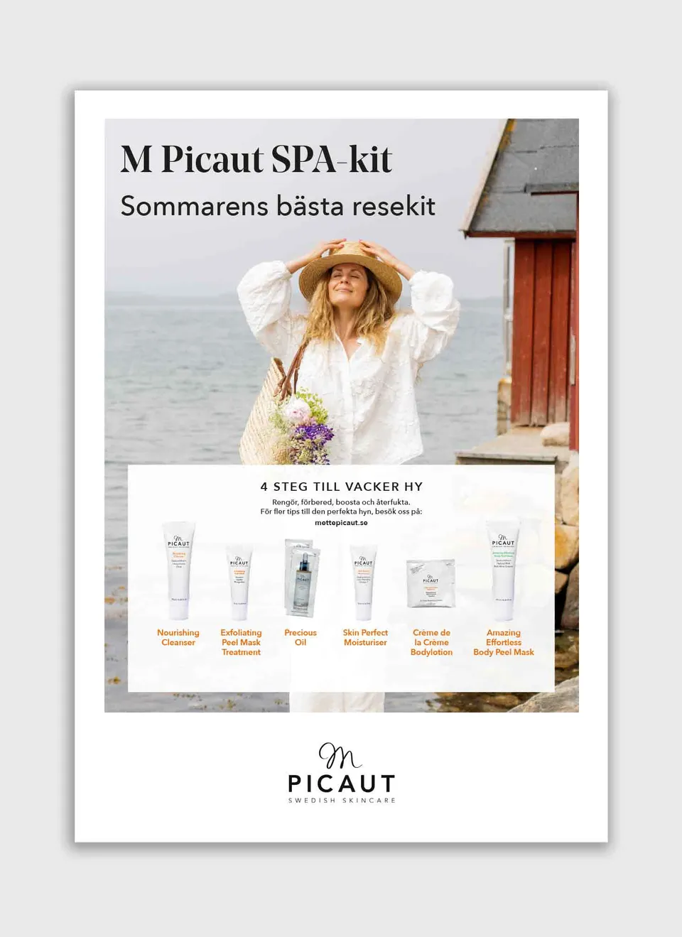 M Picaut SPA kit sommerens reisekit brosjyre A4