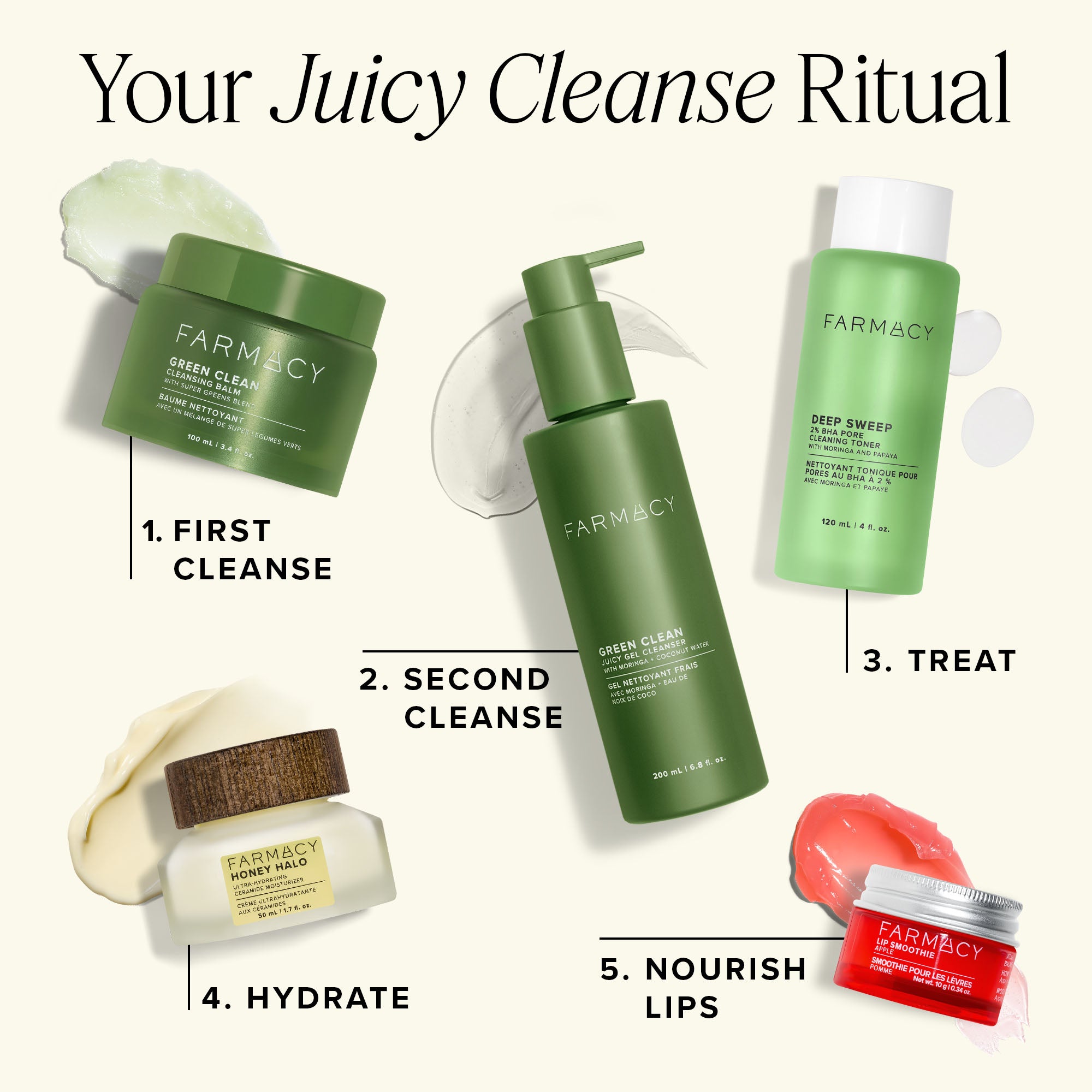 Farmacy Green Clean Juicy Gel rensegel 200 ml alle hudtyper