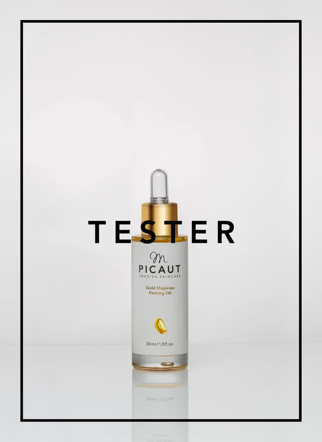 M Picaut Gold Magician Firming Oil ansiktsolje 30 ml tester oppstrammende