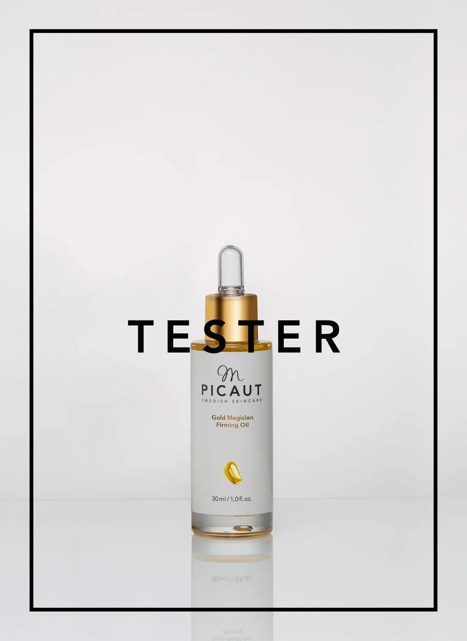 M Picaut Gold Magician Firming Oil ansiktsolje 30 ml tester oppstrammende
