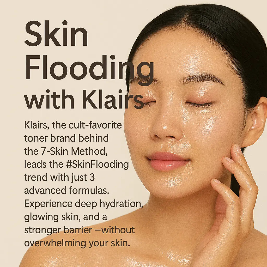Dear Klairs Skin Flooding Trio hudpleiesett fukt 3 steg