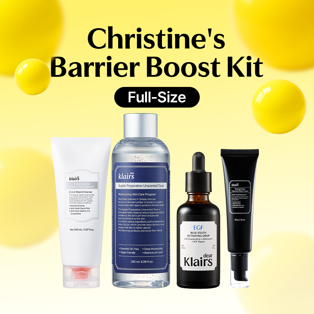 Dear Klairs Christine Barrier Boost sett full size tørr hud