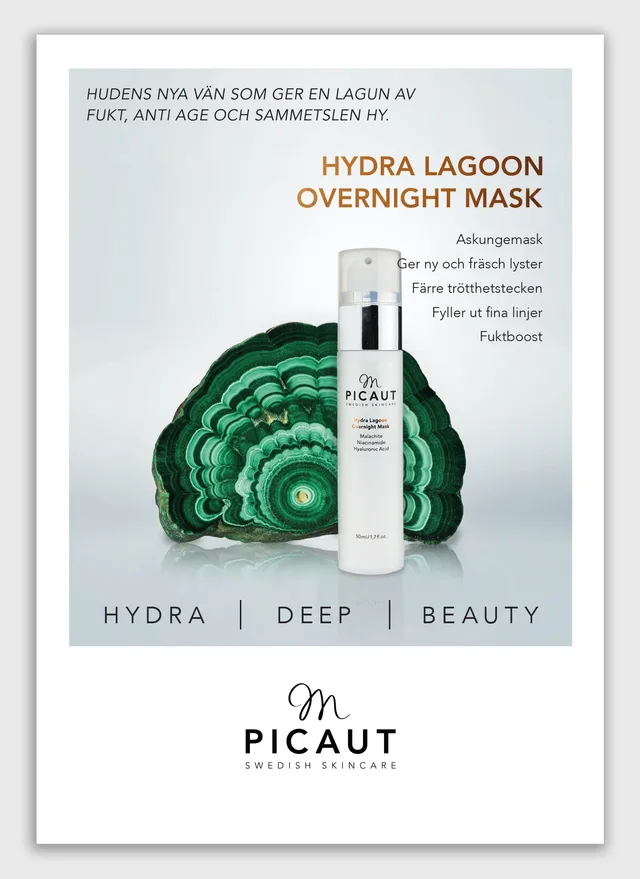 M Picaut Hydra Lagoon Overnight Mask poster 50x70 dekor