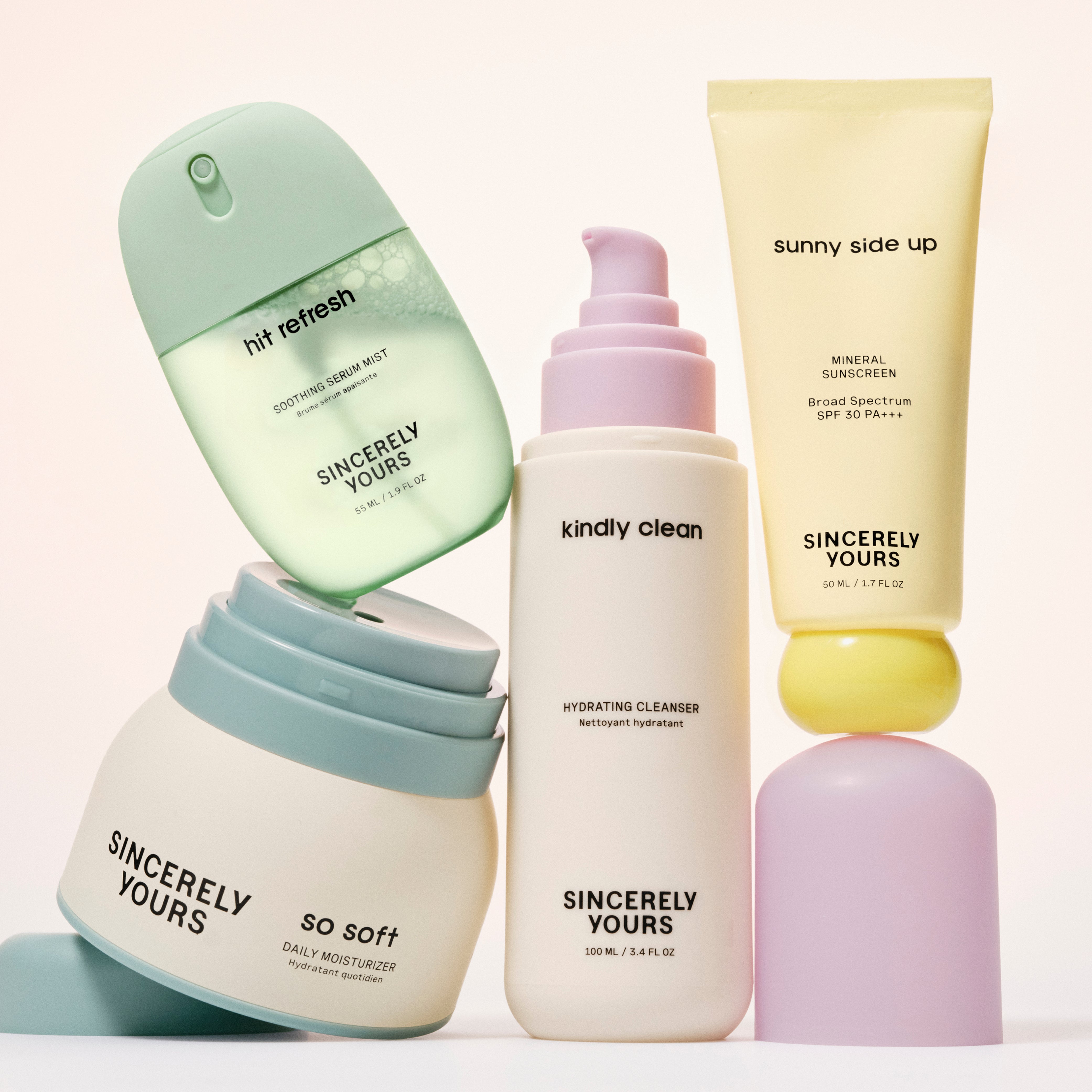 Sincerely Yours The Essentials hudpleiesett 4-steg mot kviser