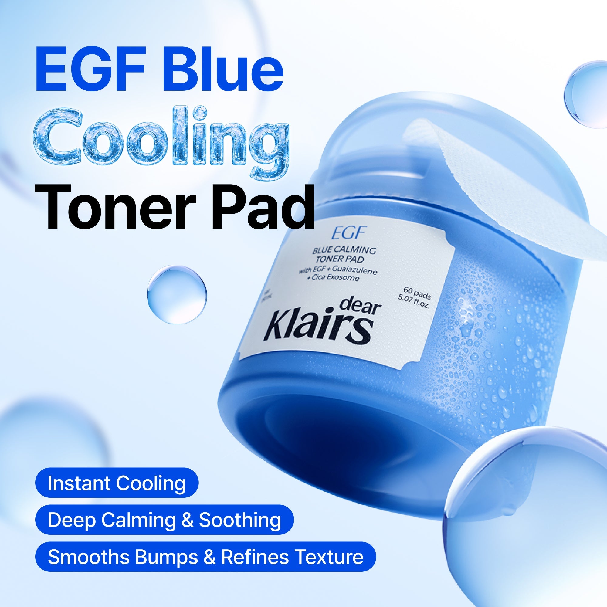 Dear Klairs EGF Ultimate Summer Repair Set hudpleiesett blå