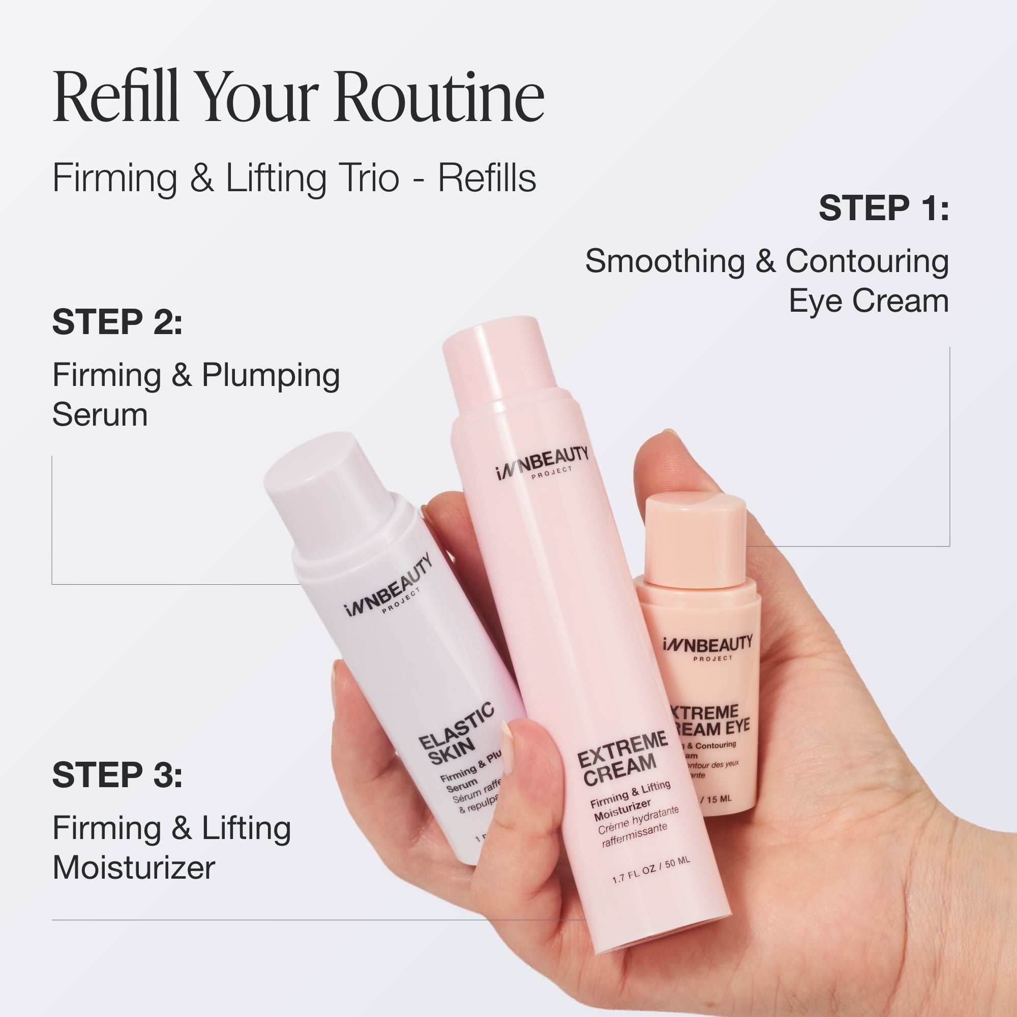 Innbeauty Project Firming Lifting Refill Trio ansiktssett 3-pk