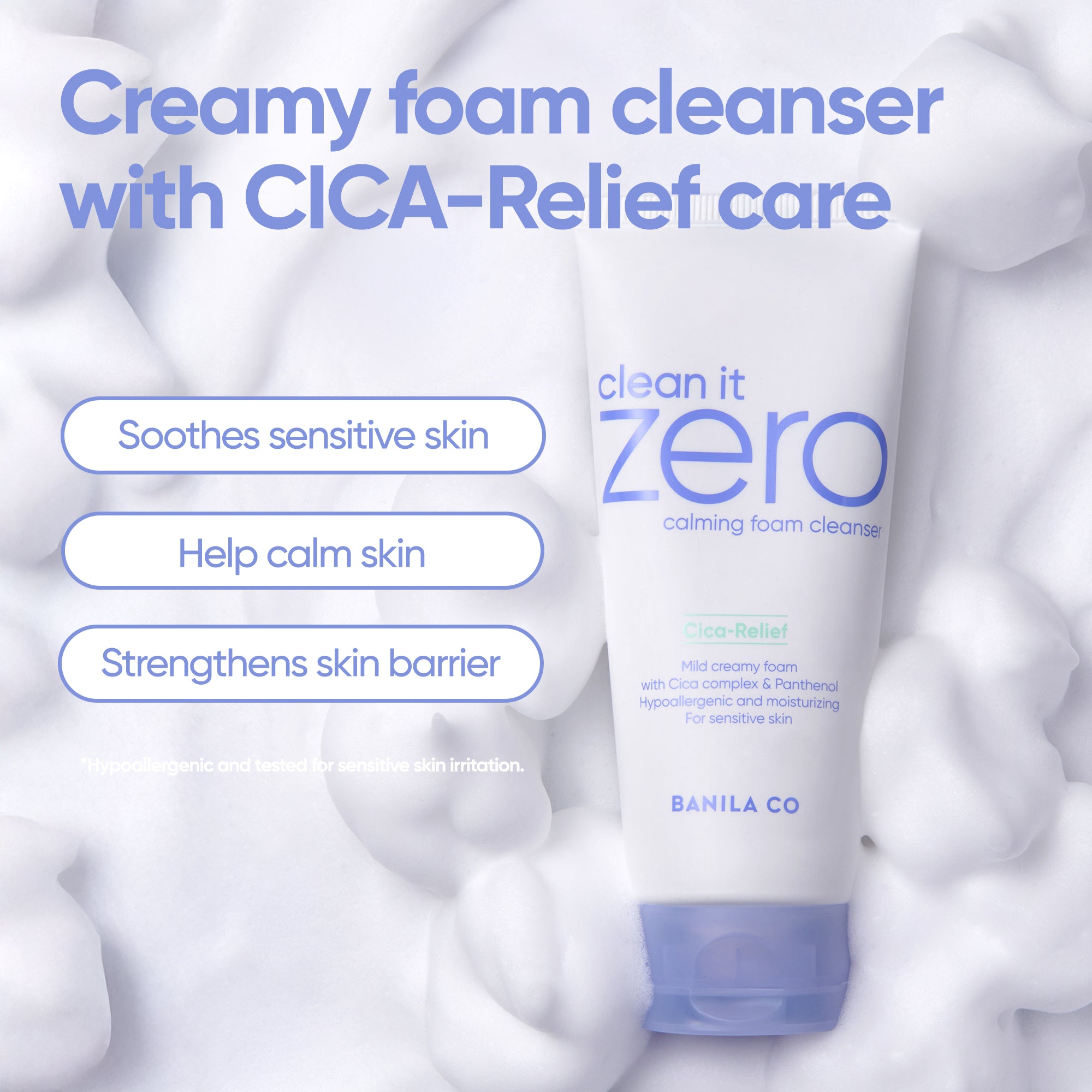 Banila Co Clean It Zero Calming Foam Cleanser renseskum 150 ml mild