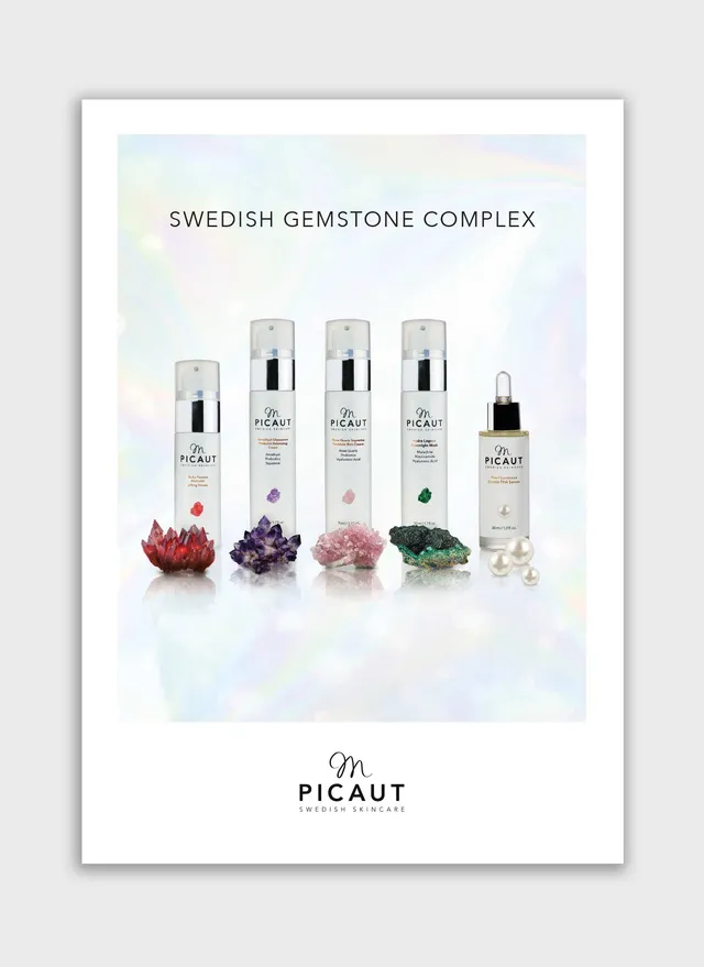 M Picaut Swedish Gemstone Complex flyer A4 mineraler