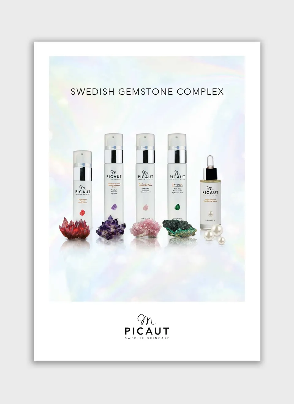 M Picaut Swedish Gemstone Complex flyer A4 mineraler