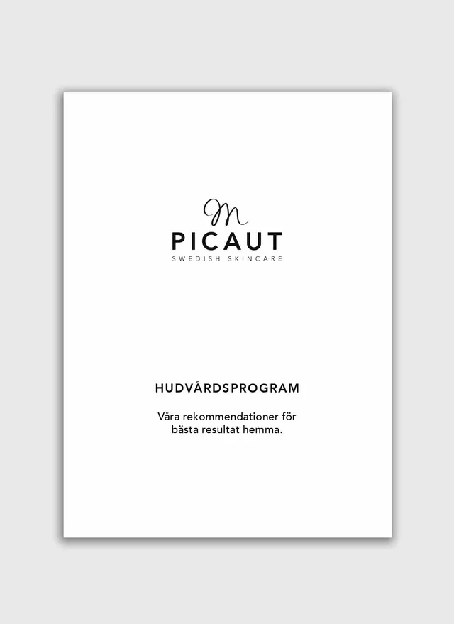 M Picaut Hudvårdsprogram flyer A6 20 stk Flawless Skin