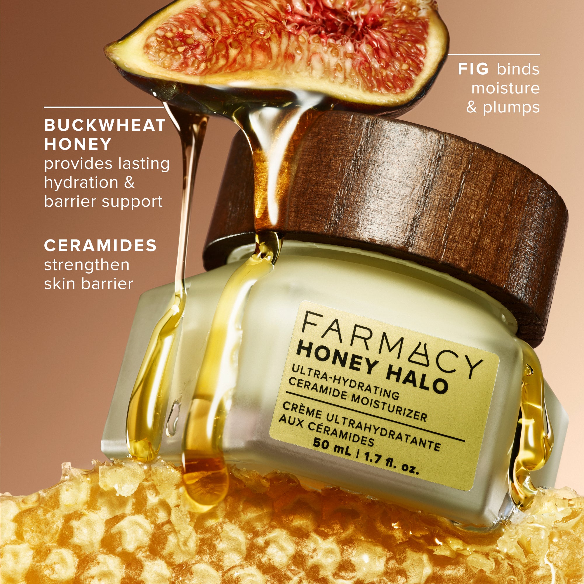 Farmacy Honey Halo fuktighetskrem 15 ml med ceramid