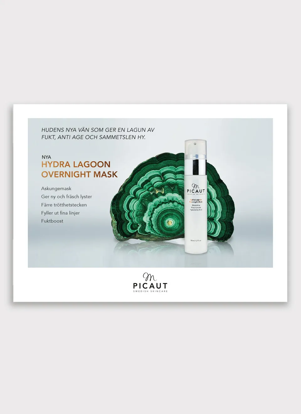 M Picaut Hydra Lagoon Overnight Mask poster 90x50 liggende