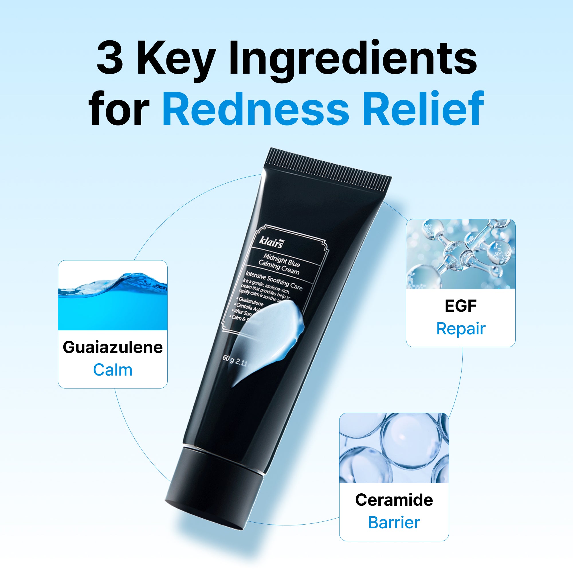 Dear Klairs Blue Sensitive Skincare Routine Set hudpleiesett 4 stk beroligende