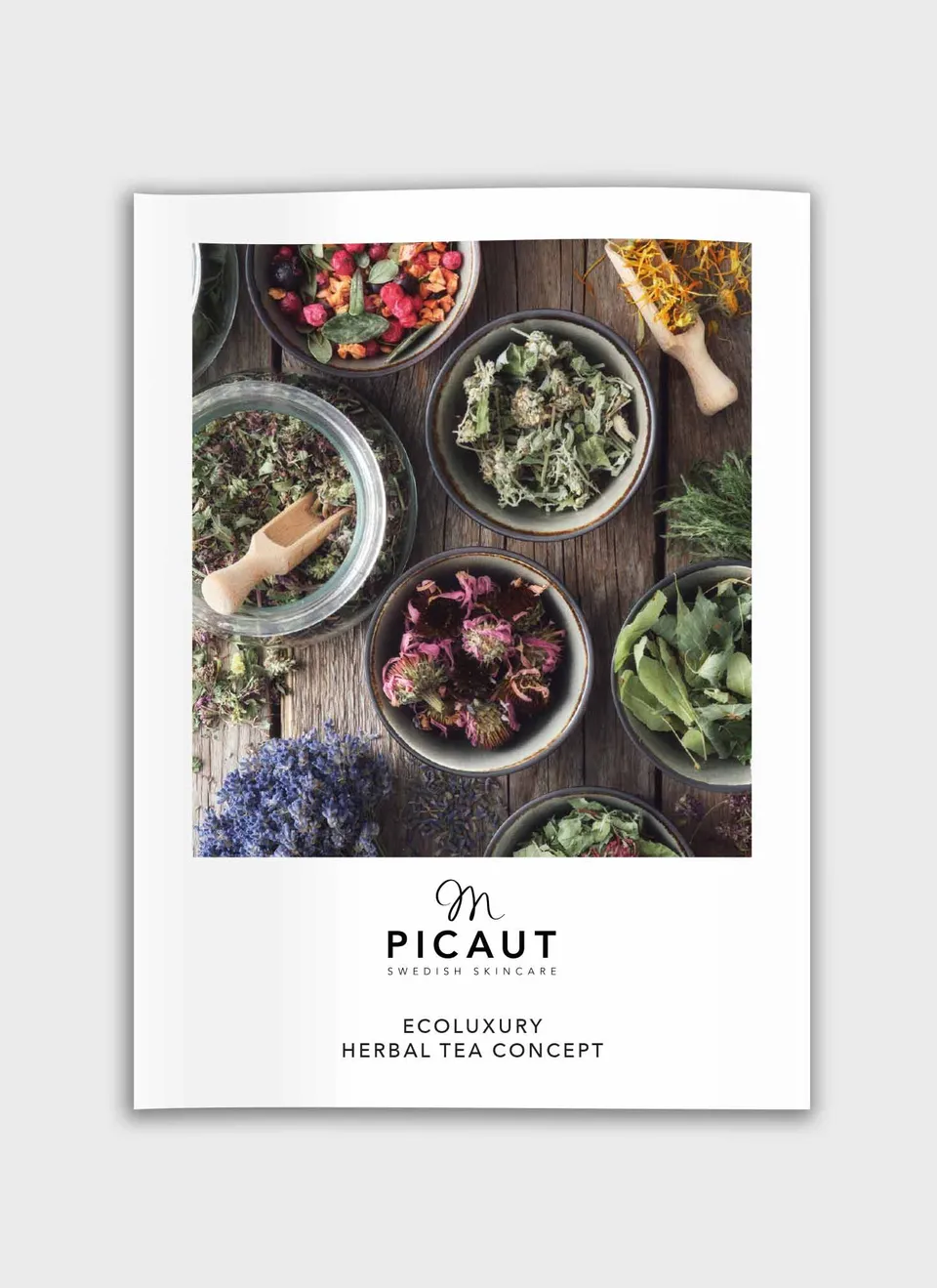 M Picaut Ecoluxury Herbal Tea brosjyre A6 20-pack
