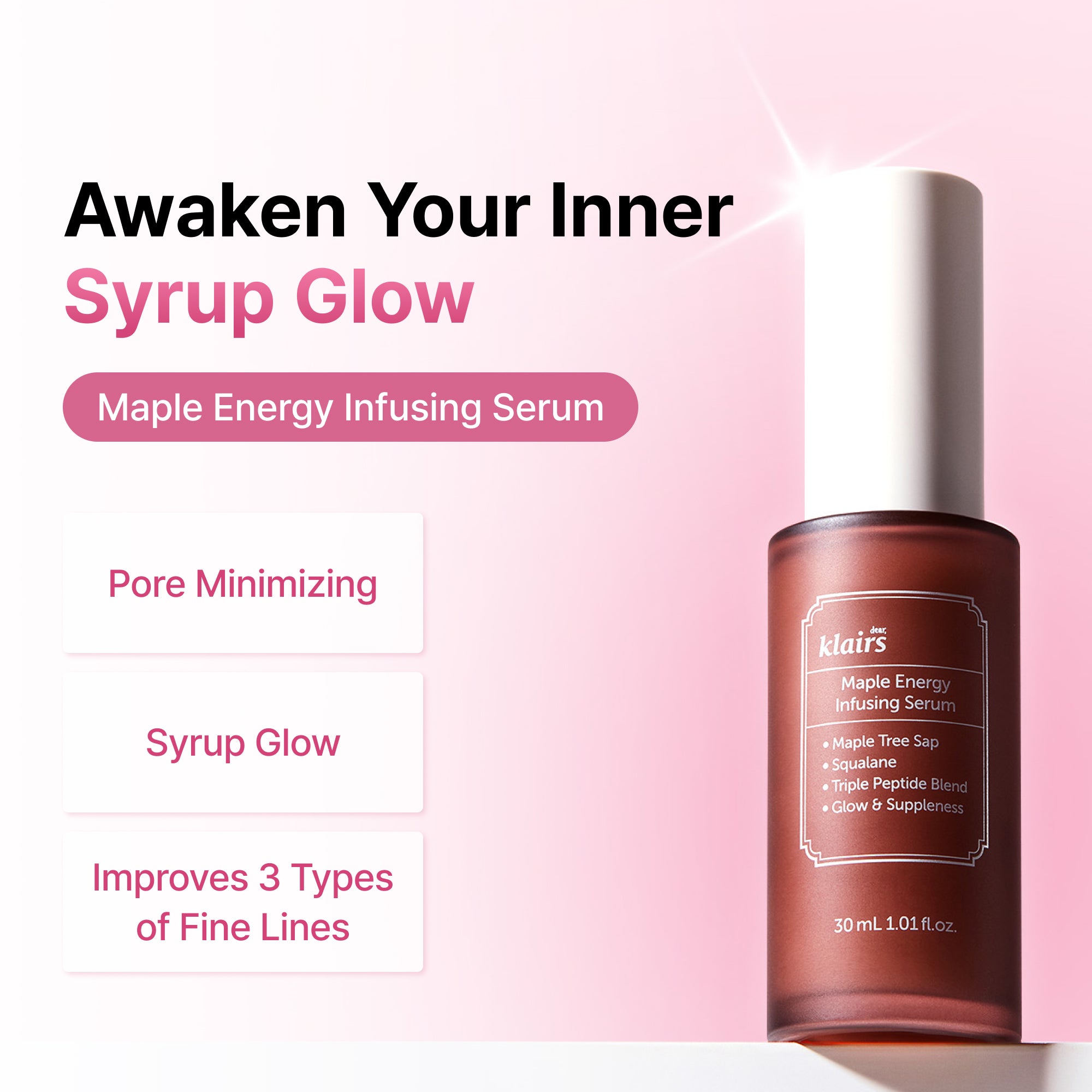 Dear Klairs Maple Energy Infusing Serum 30 ml nærende