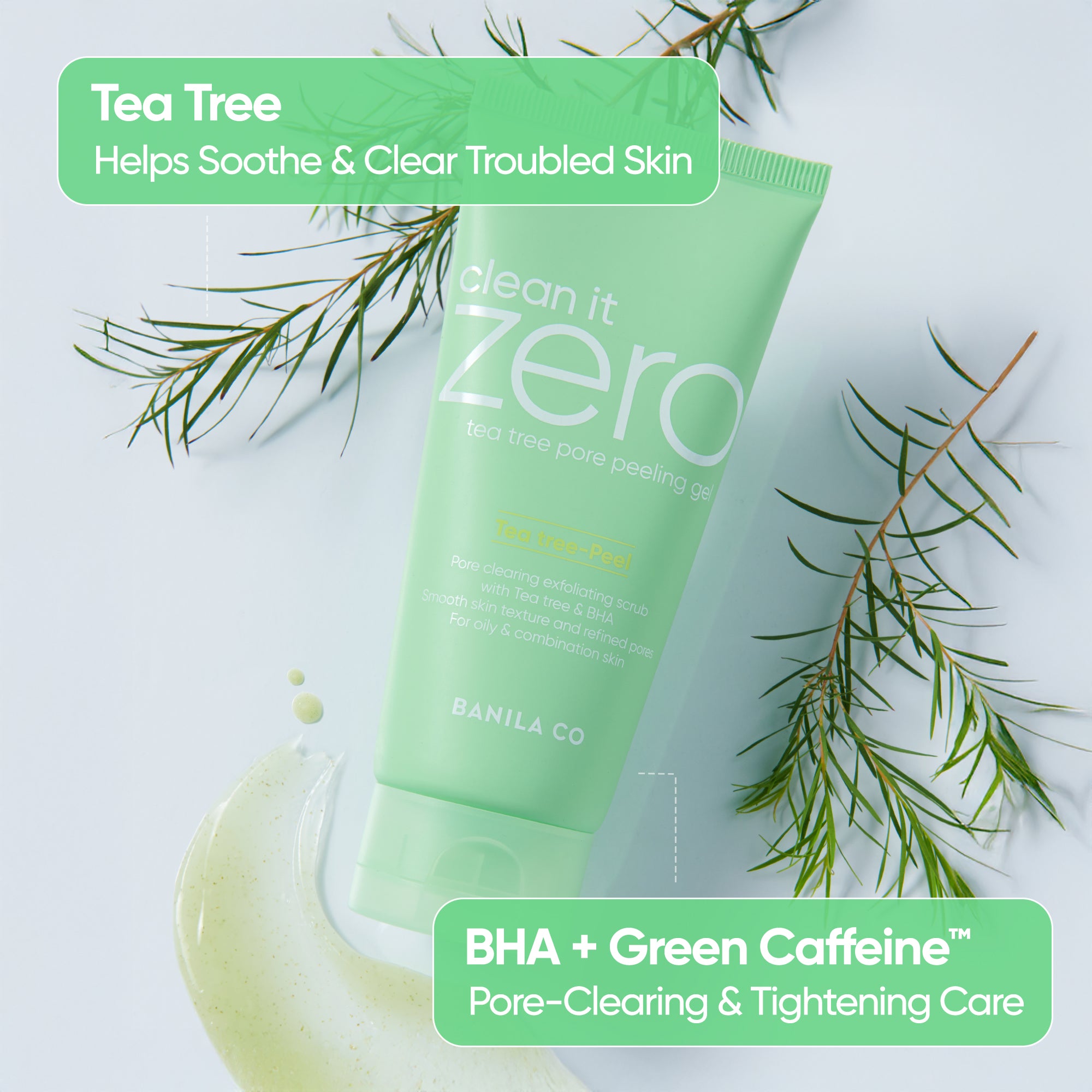 Banila Co Clean It Zero Tea Tree peelinggel mot kviser