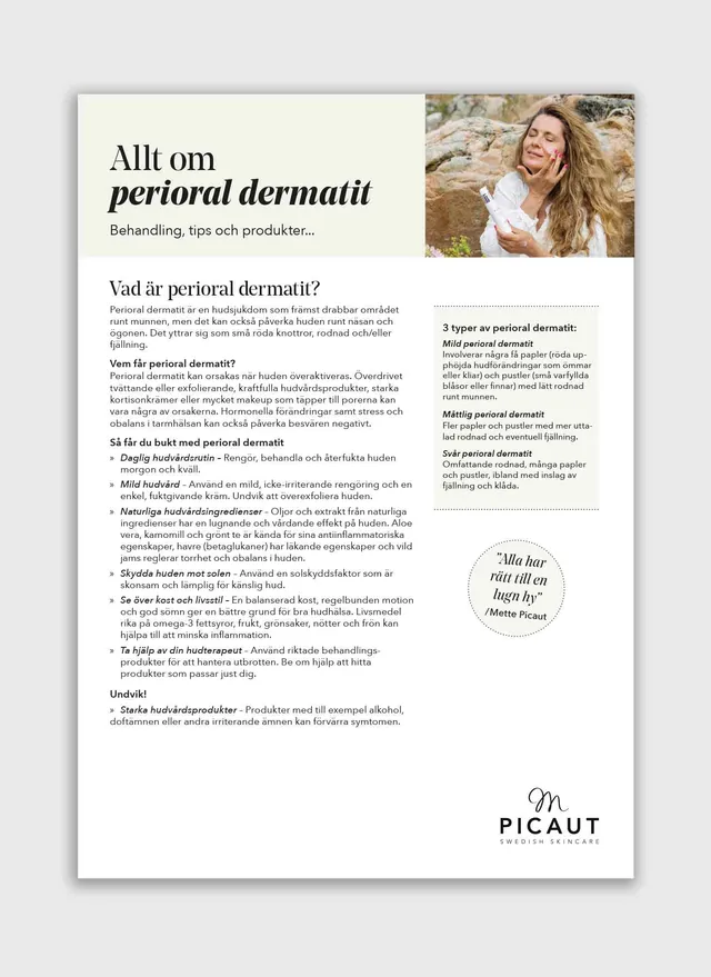 M Picaut Perioral Dermatit flyer A4 10 stk