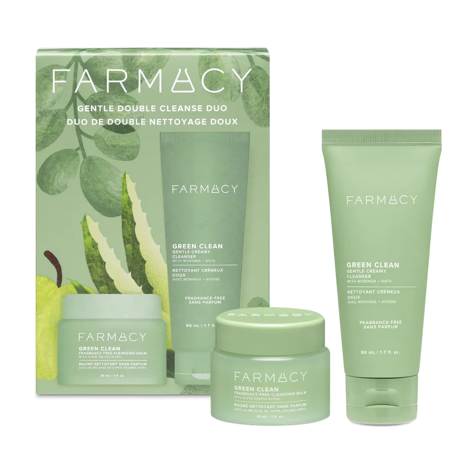 Farmacy Green Clean Duo rens 2-steg uparfymert
