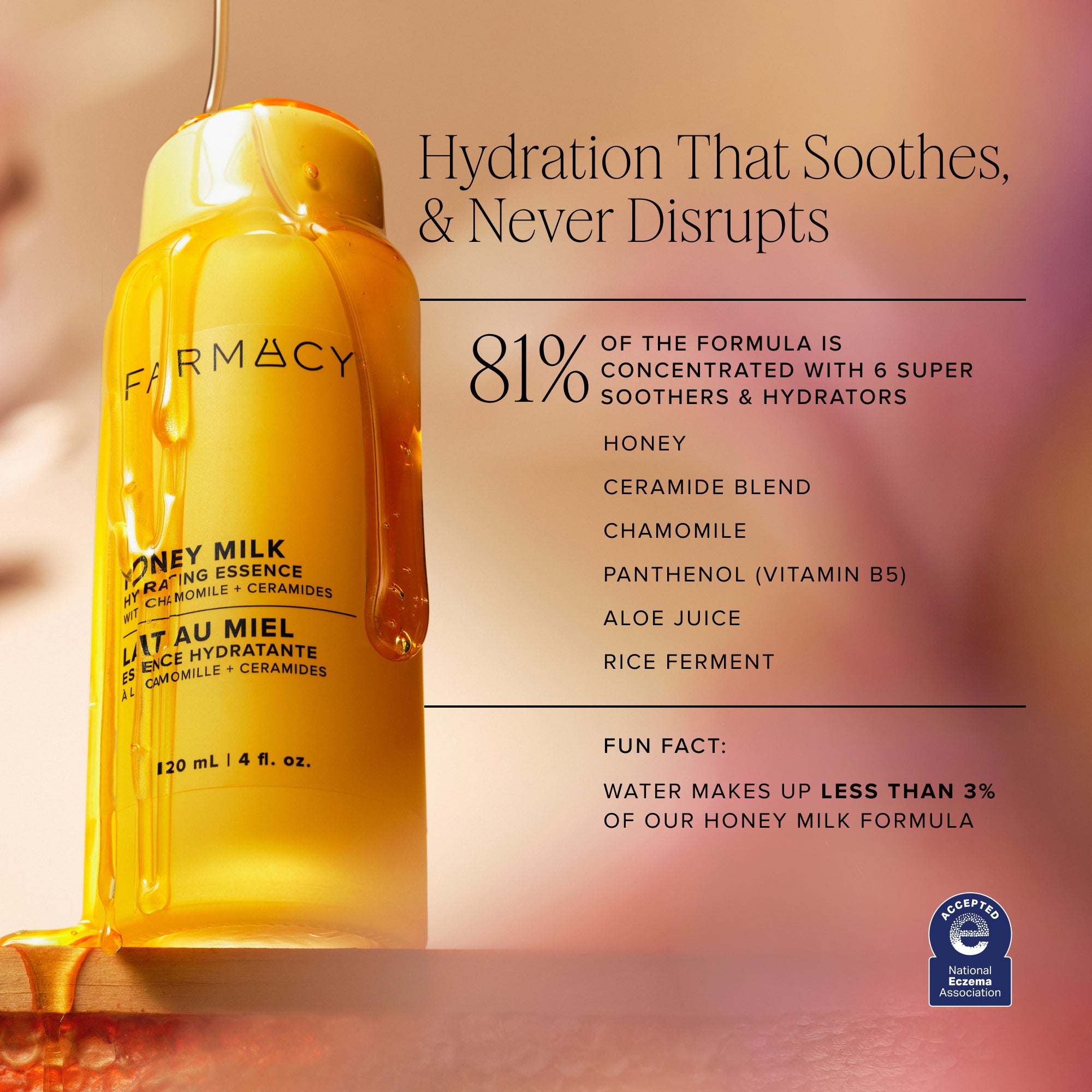 Farmacy Honey Milk essence 120 ml mot rødhet