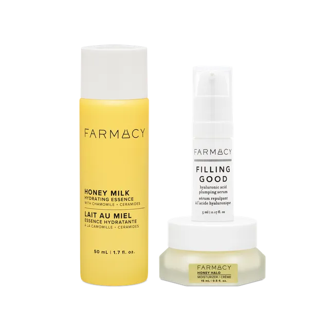 Farmacy Hydration Essentials Trio hydreringssett gavesett sensitiv