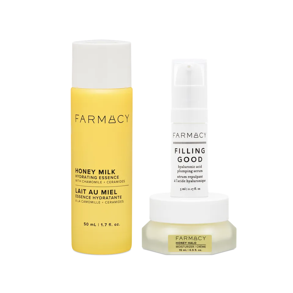 Farmacy Hydration Essentials Trio hydreringssett gavesett sensitiv