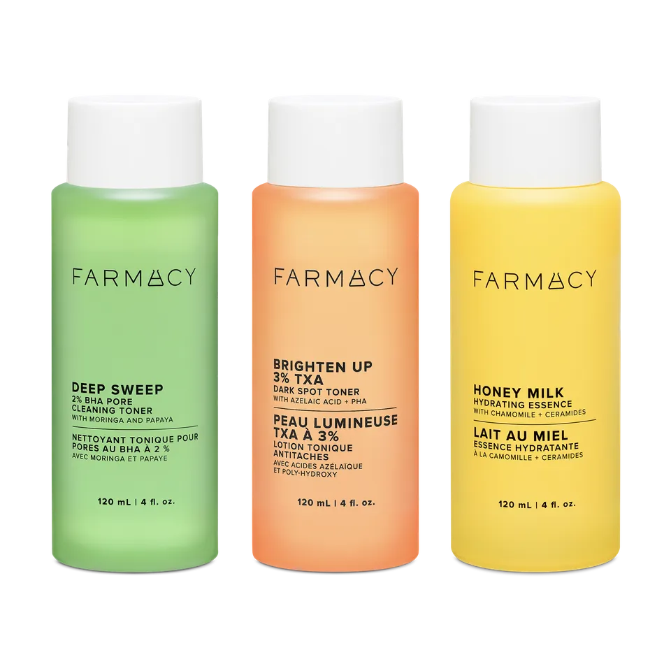 Farmacy Liquid Glow Trio glødsett gavesett glatt glød